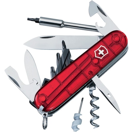 Swiss Army Brands 2023 Victorinox 54919 Cybertool S Ruby 91Mm VIC-1.7605.T-X1